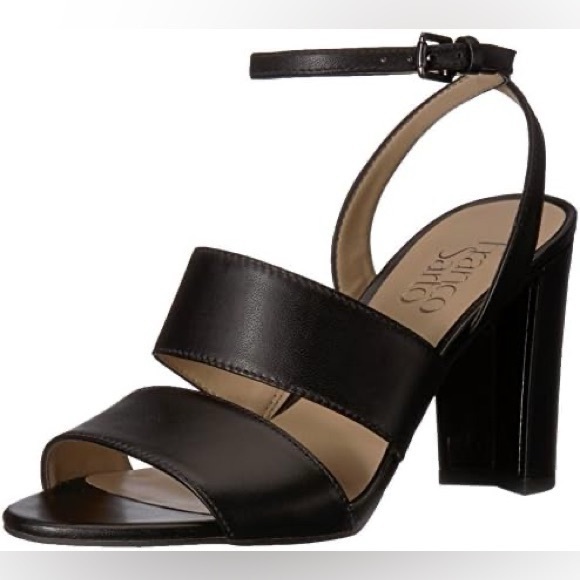 Franco Sarto Haneli block heel in black leather (9) - Picture 10 of 10